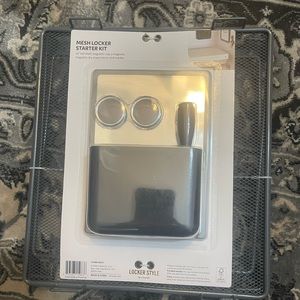 Locker Starter Kit-10" Shelf, Magnetic Cup, 2 Magnets & Dry Erase Mirror‐ New